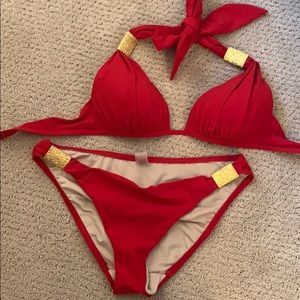 Red Victoria secret sexy bikini